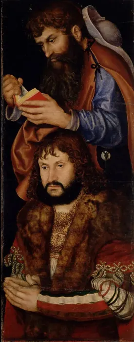 Framed Print : Altarpiece of the Virgin, or so-called Princes Altarpiece (right wing), c. 1510 Framed Print : Altarpiece of the Virgin, or so-called Princes Altarpiece (right wing), c. 1510