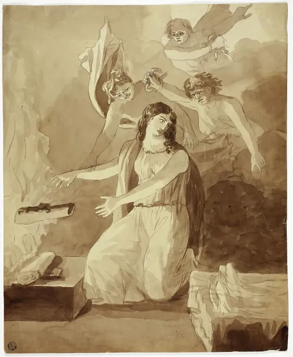 Framed Print : Althaea, 1821 / 22. Creator: Henry Pierce Bone Framed Print : Althaea, 1821 / 22. Creator: Henry Pierce Bone