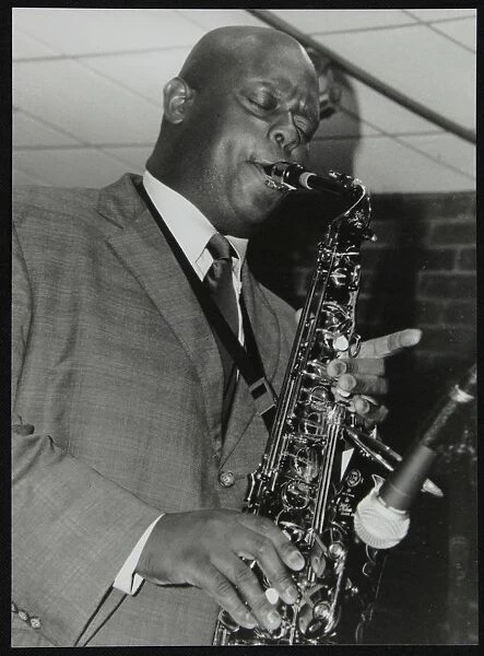Alto saxophonist Wessell Anderson playing at The Fairway, Welwyn Garden City, Hertfordshire