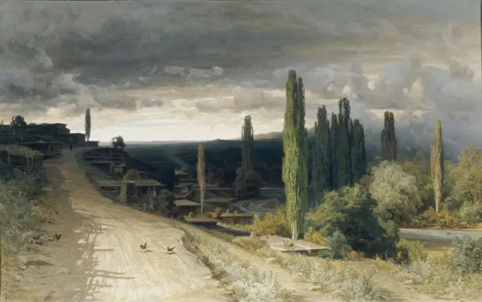 Framed Print : At Alushta, 1860. Artist: Orlovsky, Vladimir Donatovich (1842-1914) Framed Print : At Alushta, 1860. Artist: Orlovsky, Vladimir Donatovich (1842-1914)