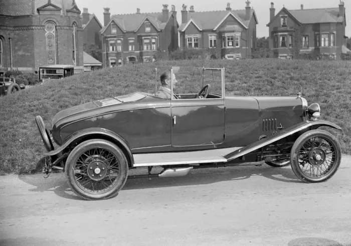 Framed Print : Alvis 10  /  40 at the Southport Rally, 1928. Artist: Bill Brunell