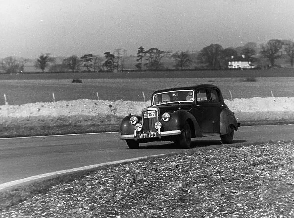 Alvis 3 litre, R. Adams 1954 R. A. C. Rally. Creator: Unknown
