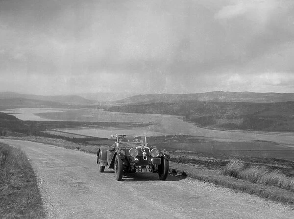 Alvis Speed Twenty tourer of I Fraser-Marshall competing in the RSAC Scottish Rally, 1934