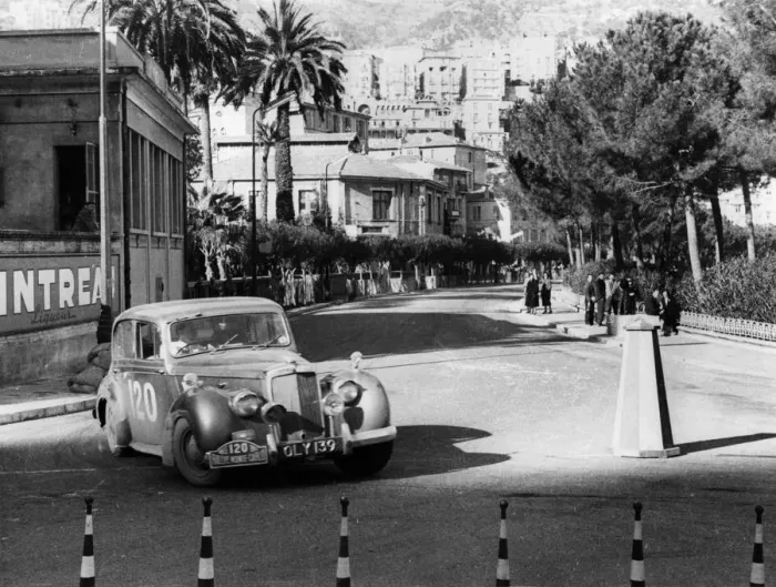 Framed Print : Alvis TC21, 1955 Monte Carlo Rally. Creator: Unknown Framed Print : Alvis TC21, 1955 Monte Carlo Rally. Creator: Unknown