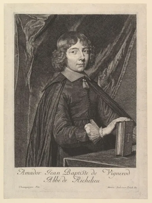 Framed Print : Amador Jean-Baptiste de Vignerod, abbe de Richelieu. Creator: Jean Morin Framed Print : Amador Jean-Baptiste de Vignerod, abbe de Richelieu. Creator: Jean Morin