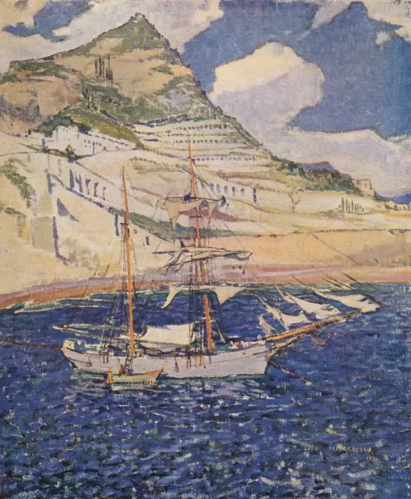 Framed Print : Amalfi, 1921. Artist: Mary McCrossan Framed Print : Amalfi, 1921. Artist: Mary McCrossan