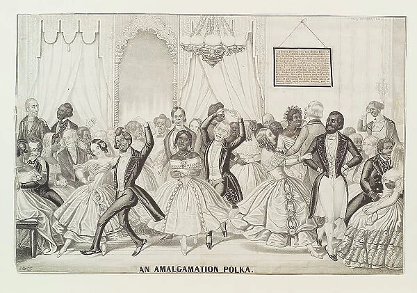 An amalgamation polka, 1845. Creator: Edward Williams Clay