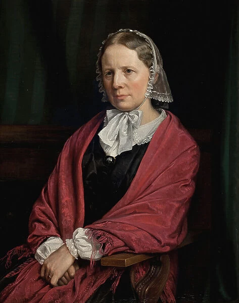 Amalie Elisabeth Freund, nee von Würden. The sculptor H. E. Freund's wife, 1860. Creator: Peter Christian Thamsen Skovgaard