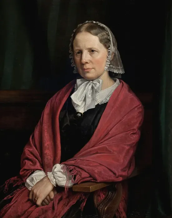 Framed Print : Amalie Elisabeth Freund, nee von Würden. The sculptor H. E. Freund's wife, 1860. Creator: Peter Christian Thamsen Skovgaard Framed Print : Amalie Elisabeth Freund, nee von Würden. The sculptor H. E. Freund's wife, 1860. Creator: Peter Christian Thamsen Skovgaard