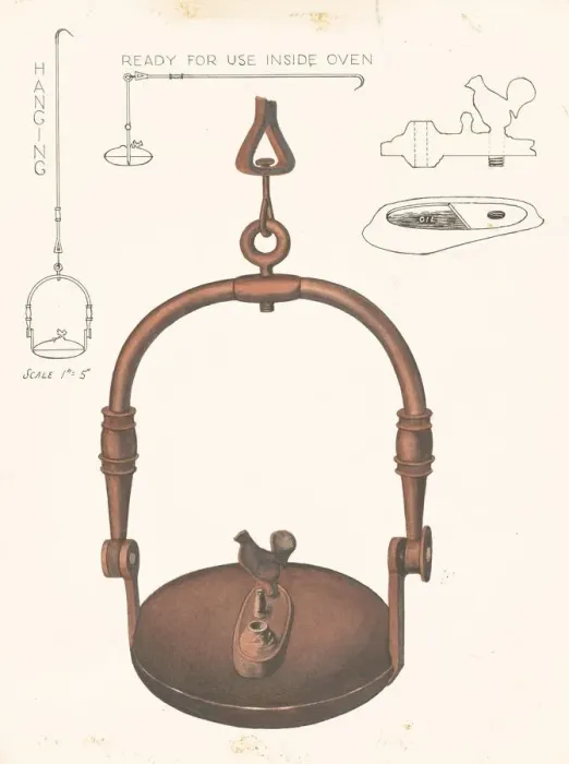 Framed Print : Amana Bakers Oven Lamp, c. 1937. Creator: Frank Eiseman Framed Print : Amana Bakers Oven Lamp, c. 1937. Creator: Frank Eiseman