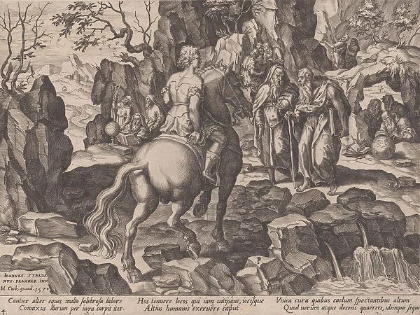 Amassing Knowledge, from The Course of Human Life, 1570. Creator: Pieter Furnius