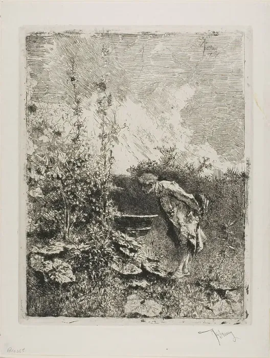 Framed Print : Amateur de Jardin, n.d. Creator: Mariano Jose Maria Bernardo Fortuny y Carbo Framed Print : Amateur de Jardin, n.d. Creator: Mariano Jose Maria Bernardo Fortuny y Carbo