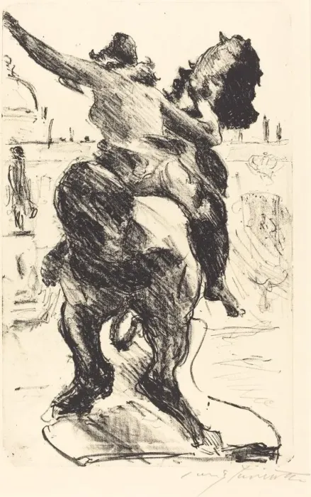 Framed Print : Amazonenstatue auf der Freitreppe des Alten Museums (Statue of an Amazon... 1916 Framed Print : Amazonenstatue auf der Freitreppe des Alten Museums (Statue of an Amazon... 1916