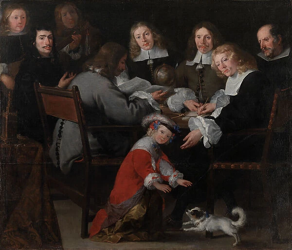 Ambassador C. Pedersen Lerche with his Staff, 1662. Creator: Jose Antolinez