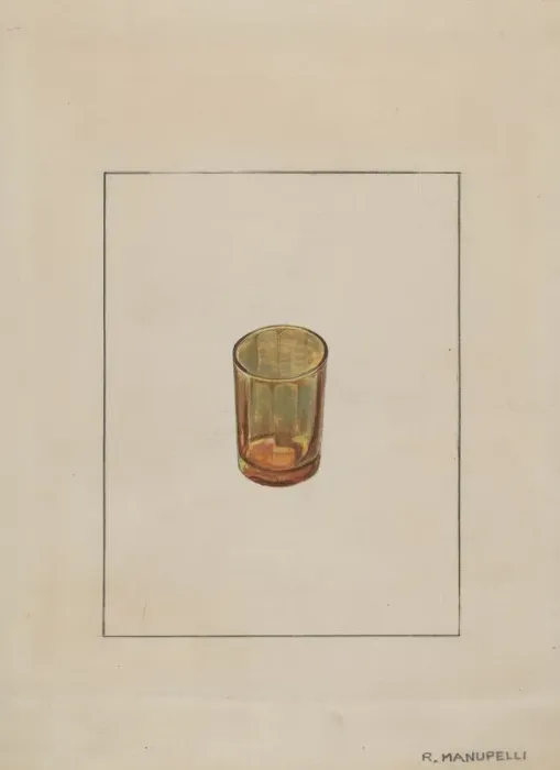 Framed Print : Amber Glass, 1935 / 1942. Creator: Raymond Manupelli Framed Print : Amber Glass, 1935 / 1942. Creator: Raymond Manupelli