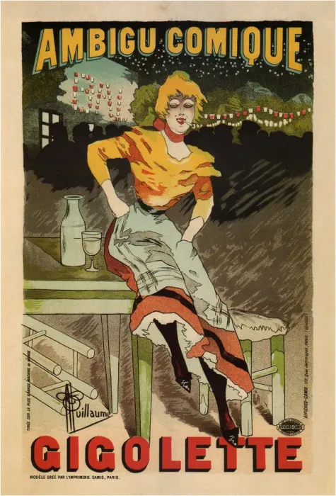 Framed Print : Ambigu Comique, Gigolette, 1896. Artist: Guillaume, Albert (1873-1942) Framed Print : Ambigu Comique, Gigolette, 1896. Artist: Guillaume, Albert (1873-1942)