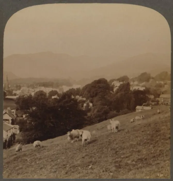 Framed Print : Ambleside, in the beautiful Valley of the Rothay, Lake District, England, 1903 Framed Print : Ambleside, in the beautiful Valley of the Rothay, Lake District, England, 1903