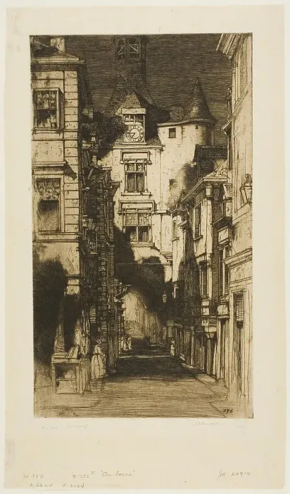 Framed Print : Amboise, 1903. Creator: David Young Cameron Framed Print : Amboise, 1903. Creator: David Young Cameron