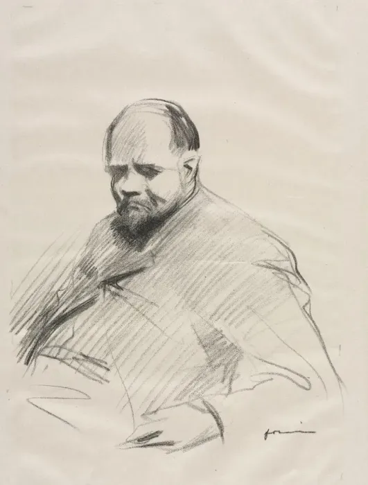 Framed Print : Ambroise Vollard. Creator: Jean Louis Forain (French, 1852-1931) Framed Print : Ambroise Vollard. Creator: Jean Louis Forain (French, 1852-1931)