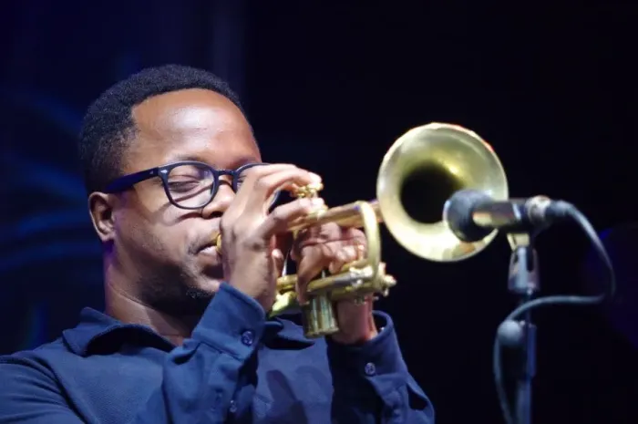 Framed Print : Ambrose Akinmusire, Love Supreme Jazz Festival, Glynde Place, East Sussex, 2015. Artist Framed Print : Ambrose Akinmusire, Love Supreme Jazz Festival, Glynde Place, East Sussex, 2015. Artist