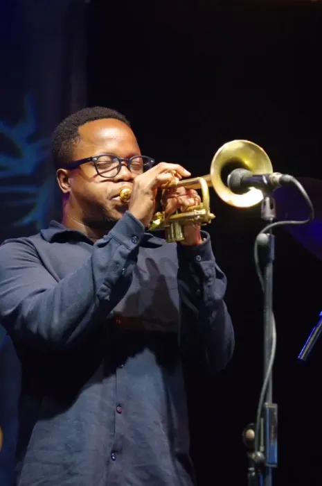 Framed Print : Ambrose Akinmusire, Love Supreme Jazz Festival, Glynde Place, East Sussex, 2015. Artist Framed Print : Ambrose Akinmusire, Love Supreme Jazz Festival, Glynde Place, East Sussex, 2015. Artist