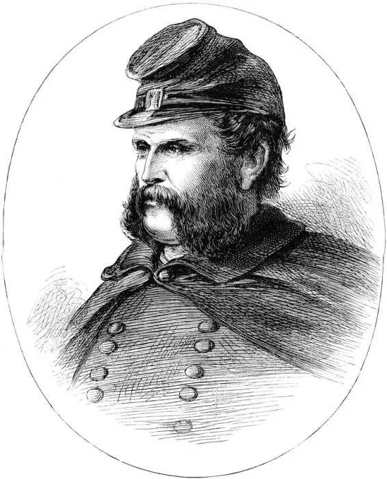 Framed Print : Ambrose Burnside, Union general of the American Civil War, (c1880) Framed Print : Ambrose Burnside, Union general of the American Civil War, (c1880)
