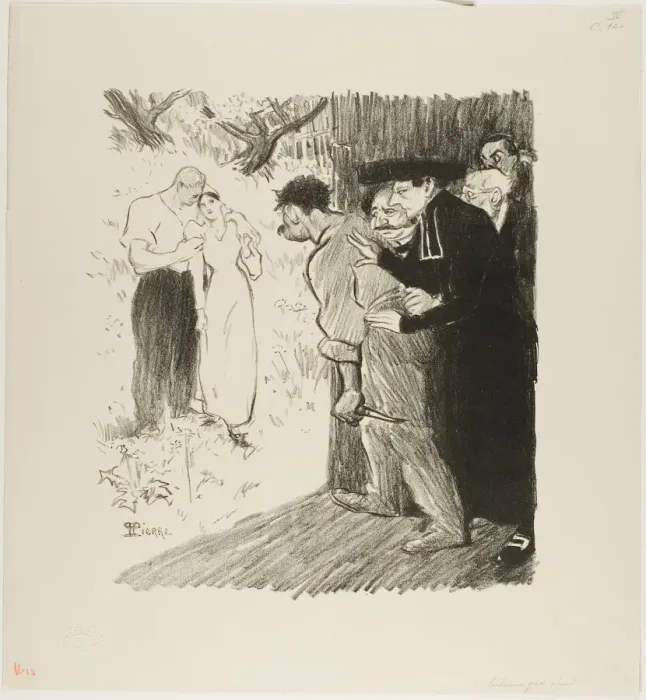Framed Print : The Last Ambush, March 1894. Creator: Theophile Alexandre Steinlen Framed Print : The Last Ambush, March 1894. Creator: Theophile Alexandre Steinlen