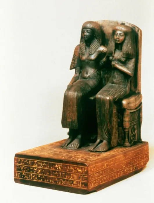 Framed Print : Amenemope and Female, Egyptian, 19th Dynasty Framed Print : Amenemope and Female, Egyptian, 19th Dynasty