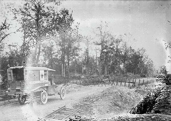 American ambulance near Les Eparges, between c1915 and 1918. Creator: Bain News Service
