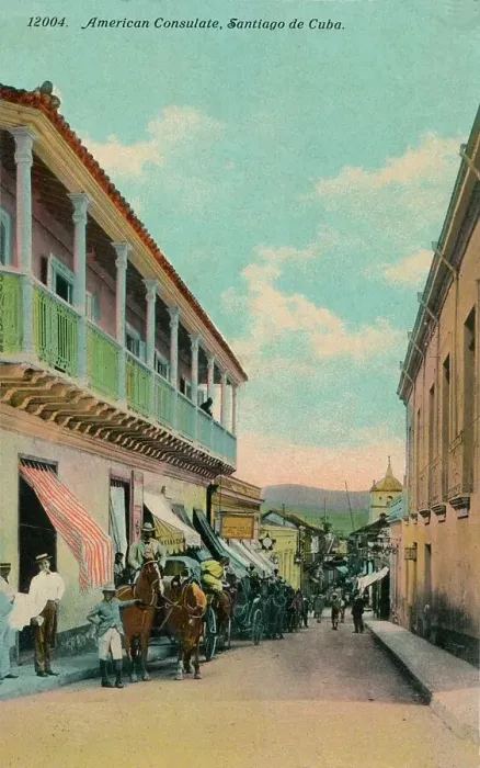 Framed Print : American Consulate, Santiago de Cuba, c1911 Framed Print : American Consulate, Santiago de Cuba, c1911