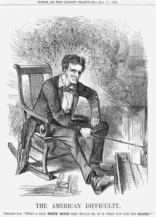 Framed Print : The American Difficulty, 1861 Framed Print : The American Difficulty, 1861