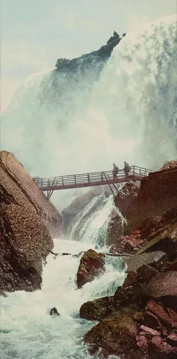 Framed Print : The American Fall and Rock of Ages, ca 1900. Creator: Unknown Framed Print : The American Fall and Rock of Ages, ca 1900. Creator: Unknown