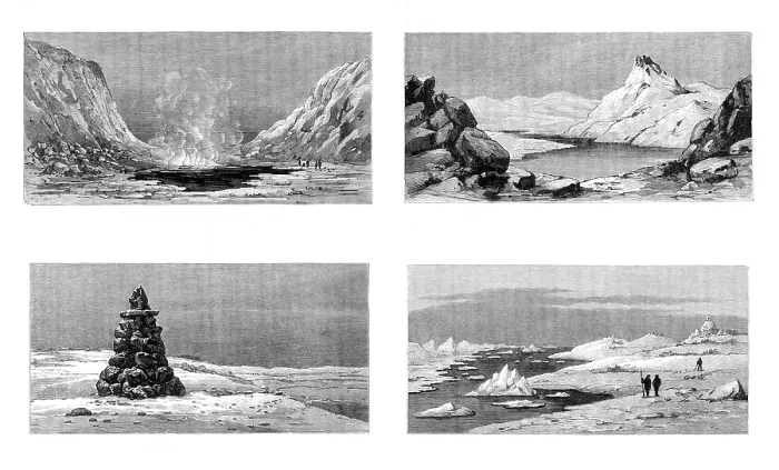 Framed Print : The American Franklin Search Expedition, 1881. Creator: Unknown Framed Print : The American Franklin Search Expedition, 1881. Creator: Unknown