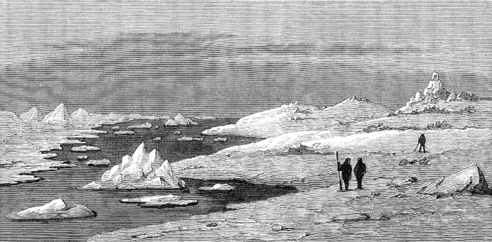 Framed Print : The American Franklin Search Expedition: Cape Herschel, 1881. Creator: Unknown Framed Print : The American Franklin Search Expedition: Cape Herschel, 1881. Creator: Unknown