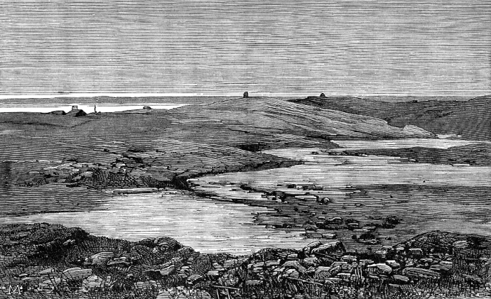 Framed Print : The American Franklin Search Expedition - view in summer, King William's Land, 1870, (1881) Framed Print : The American Franklin Search Expedition - view in summer, King William's Land, 1870, (1881)