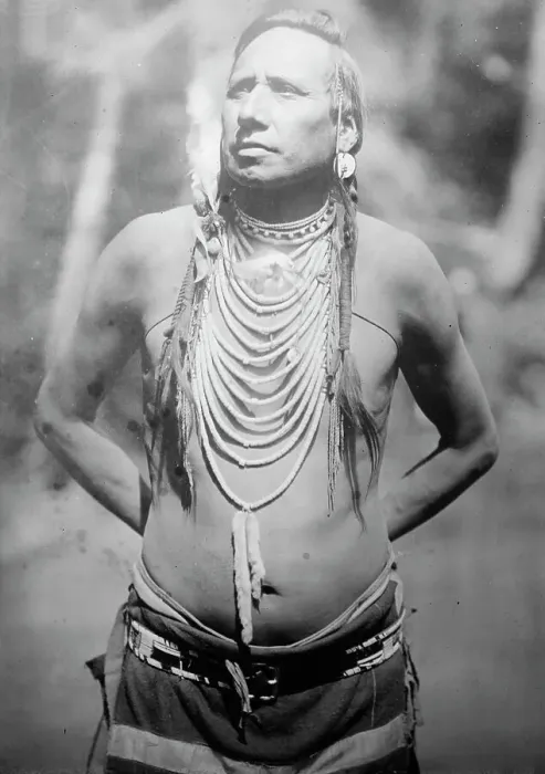 Framed Print : {American India] Chief Stabbed-By-Mistake, between c1915 and c1920. Creator: Bain News Service