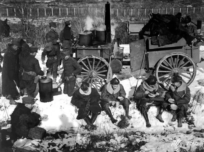 Framed Print : An American infantry camp in Siberia, Russia, December 1918 Framed Print : An American infantry camp in Siberia, Russia, December 1918