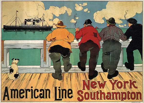 American Line, 1900. Artist: Cassiers, Henri (1858-1944)