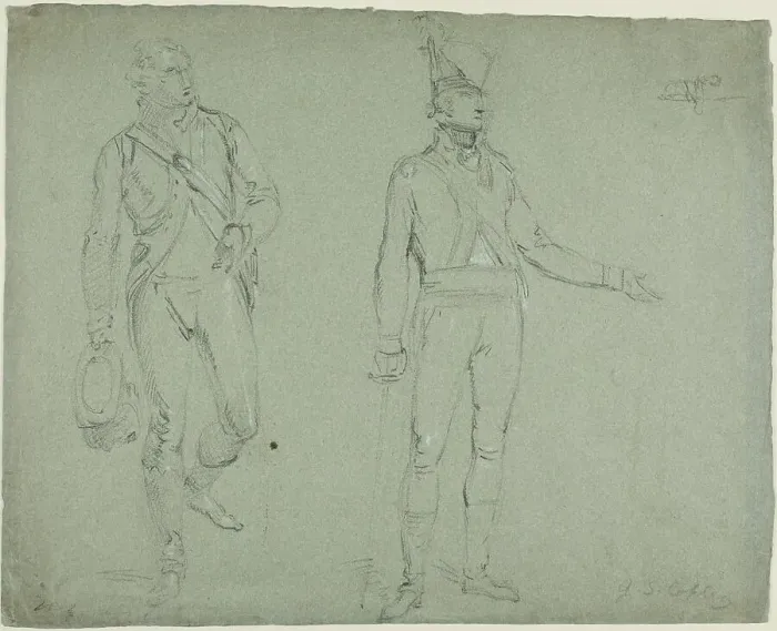 Framed Print : Two American Officers, n.d. Creator: John Singleton Copley Framed Print : Two American Officers, n.d. Creator: John Singleton Copley