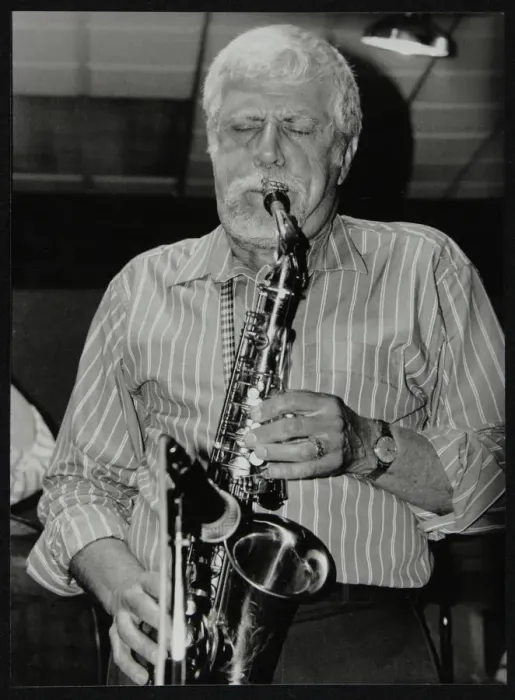 Framed Print : American saxophonist Lanny Morgan playing at The Fairway, Welwyn Garden City, Hertfordshire, 1992 Framed Print : American saxophonist Lanny Morgan playing at The Fairway, Welwyn Garden City, Hertfordshire, 1992