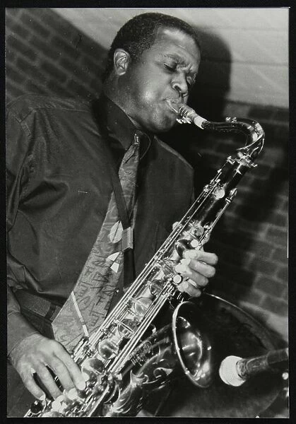 American saxophonist Rickey Woodard playing at The Fairway, Welwyn Garden City, Hertfordshire, 1999