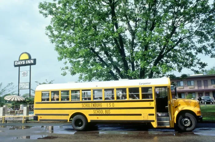 Framed Print : American School Bus, Texas Framed Print : American School Bus, Texas