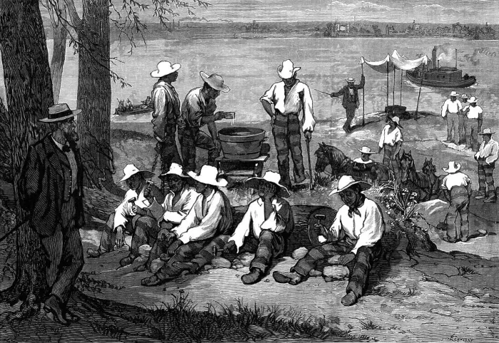 Framed Print : American Sketches: Prison Life in Blackwell's Island, New York - outdoor work, 1876. Creator: Unknown Framed Print : American Sketches: Prison Life in Blackwell's Island, New York - outdoor work, 1876. Creator: Unknown