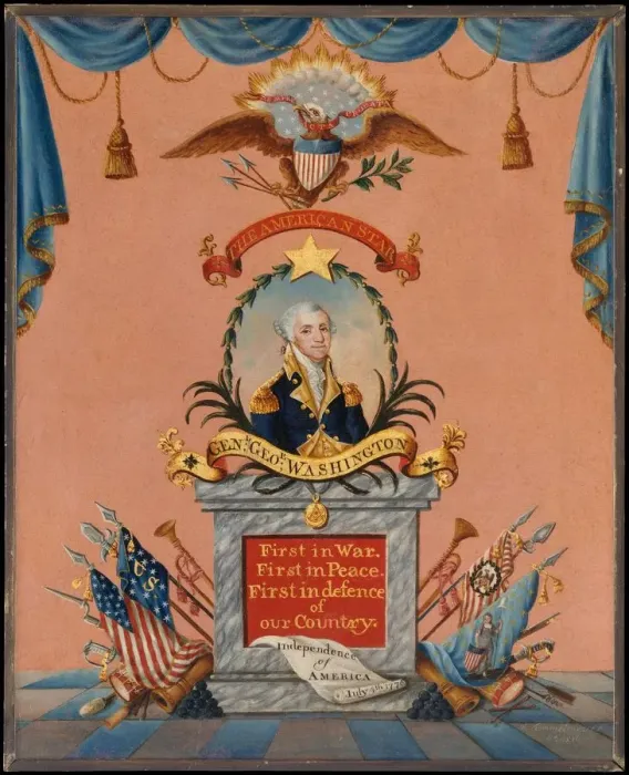 Framed Print : The American Star (George Washington), ca. 1803. Creator: Frederick Kemmelmeyer Framed Print : The American Star (George Washington), ca. 1803. Creator: Frederick Kemmelmeyer