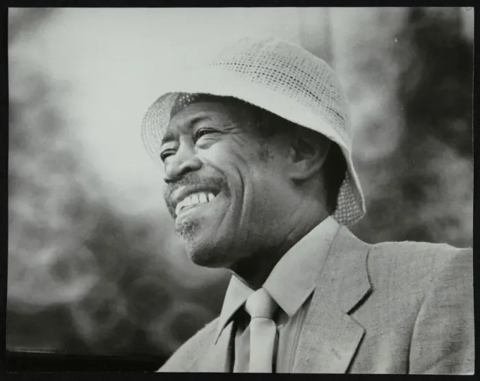 Framed Print : American trombonist Al Grey at the Capital Radio Jazz Festival, Alexandra Palace, London, July 1982 Framed Print : American trombonist Al Grey at the Capital Radio Jazz Festival, Alexandra Palace, London, July 1982