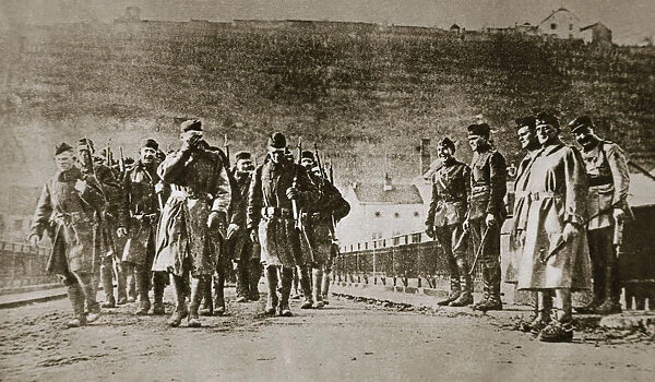 American troops march into Germany, 1918