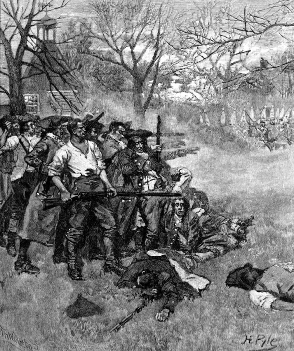 Framed Print : American War of Independence, 1775, (1875) Framed Print : American War of Independence, 1775, (1875)