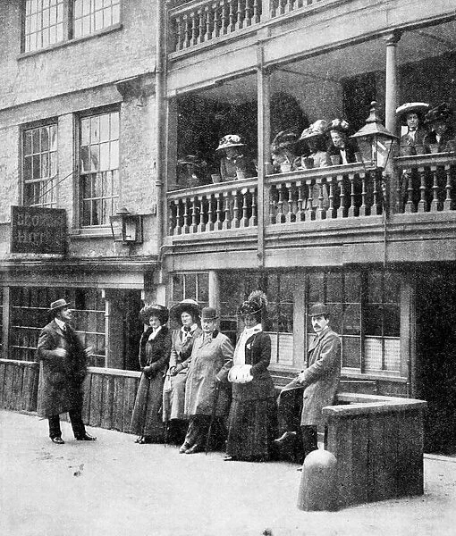Americans in London, A Party at the George Hotel, Borough, Southwark, London, 1910