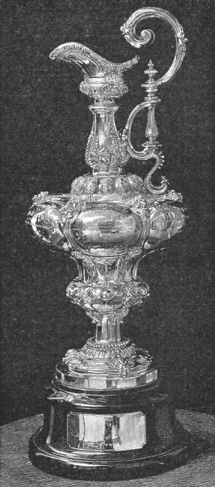 Framed Print : The America's Cup, 1891. Creator: Unknown Framed Print : The America's Cup, 1891. Creator: Unknown