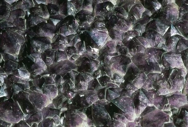 Amethyst, a purple coloured quartz crystal